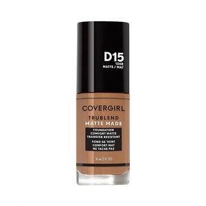 3 x CoverGirl TruBlend Matte Made Liquid Foundation, D15 Warm Tawny